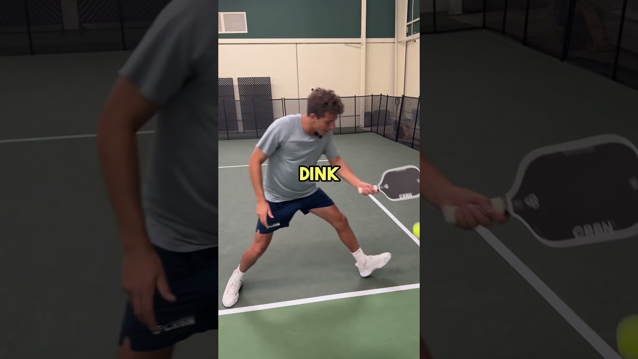 Proper Footwork At The Kitchen Line! #pickleballtips #pickleball #shorts