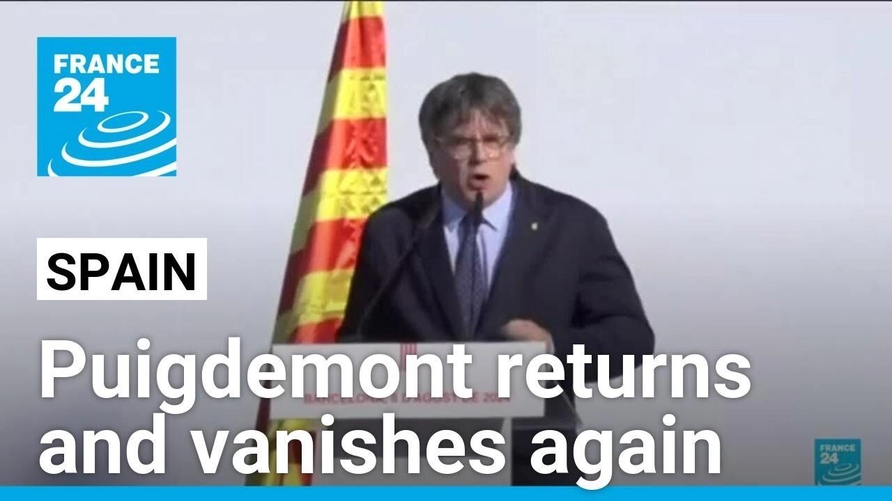 Catalan separatist Puigdemont evades capture on chaotic return to Spain • FRANCE 24 English