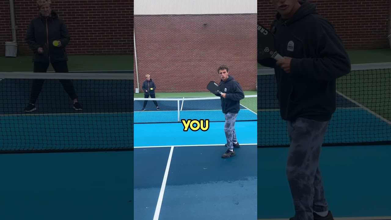 When dinking cross court, this is what you should be looking for!#pickleball #pickleballtips #shorts
