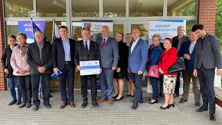 W Margoninie dokonano uroczystego odbioru nowej lini autobusowej, która połączyła dwie gminy: Margon