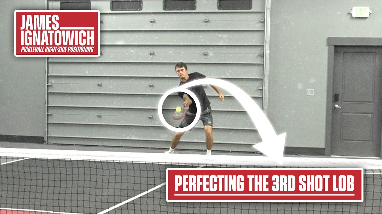Forehand 3rd Shot Lob: Pickleball Right-Side Positioning