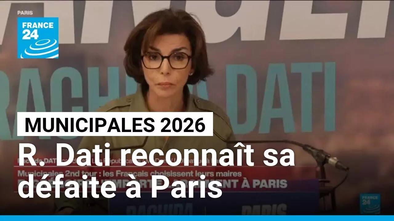 Municipales 2026 : "Je n'ai pas réussi à convaincre suffisamment", reconnaît Rachida Dati
