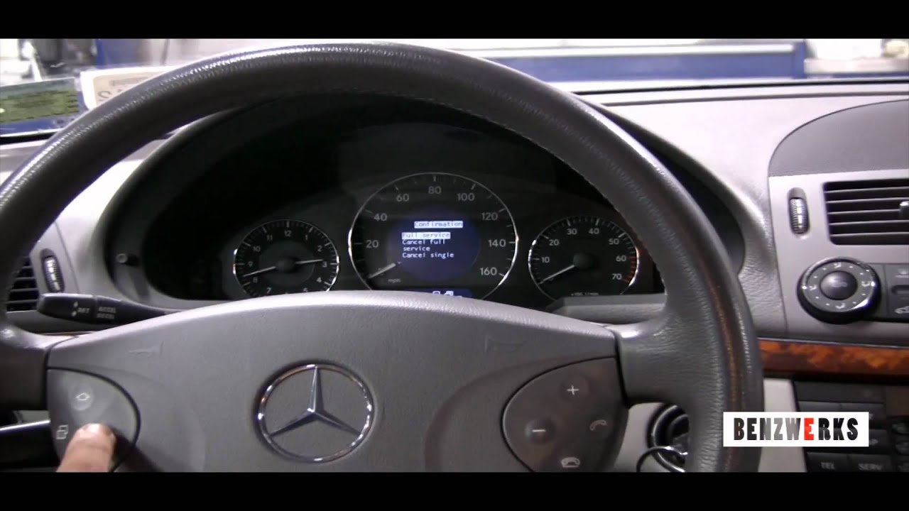 How to reset service light on mercedes e350 #5