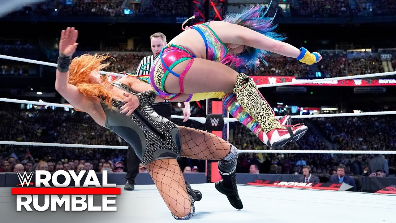 Wwe Royal Rumble Becky Lynch Vs Asuka Smackdown Womens Title Match