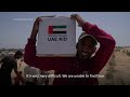 Palestinians rush to get aid in Gaza: Its been a real struggle to get this box  - 00:58 min - News - Video