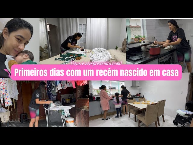 Primeiros dias com um recém nascido em casa| Rotina pós UTI| Grata a Deus por tudo que temos vivido!