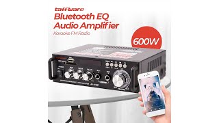 Pratinjau video produk Taffware Bluetooth EQ Audio Amplifier Karaoke Home Theater FM 600W - AV-298BT
