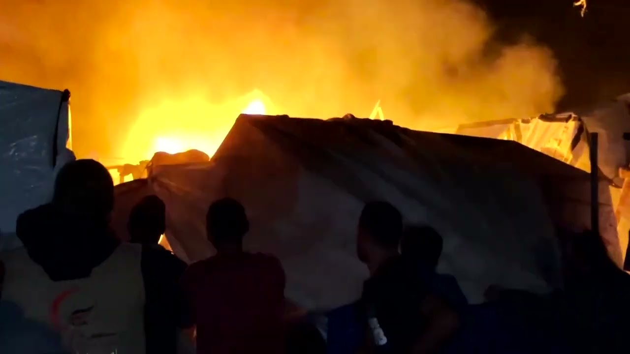 Fires rage after Israeli strike on Khan Younis encampment | REUTERS