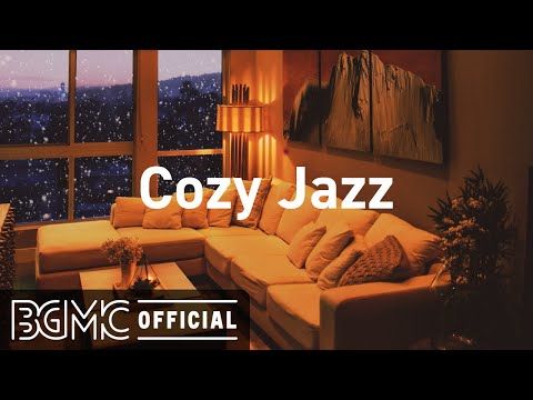 Cozy Jazz: Relaxing Jazz Music with Snow Night on Window