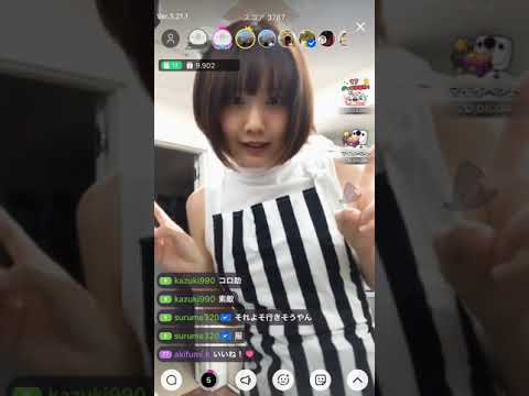大石理乃さん、生配信でエプロンつけて料理をしてしまう