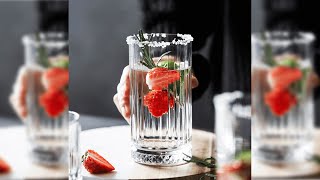 Pratinjau video produk One Two Cups Gelas Whisky Striped Crystal Style Highball Glass 445ml - EL-45