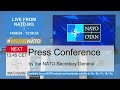 LIVE: NATO Secretary-General Jens Stoltenberg gives a news conference  - 44:36 min - News - Video