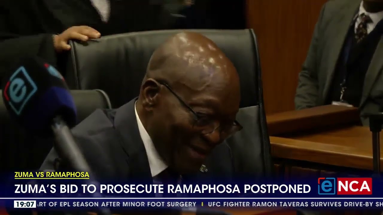 Jacob Zuma's bid to prosecute Cyril Ramaphosa postponed