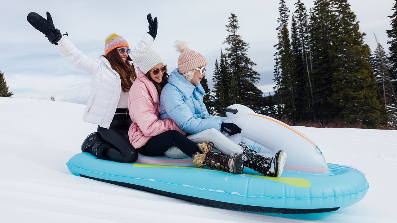 funboy inflatable snowmobile