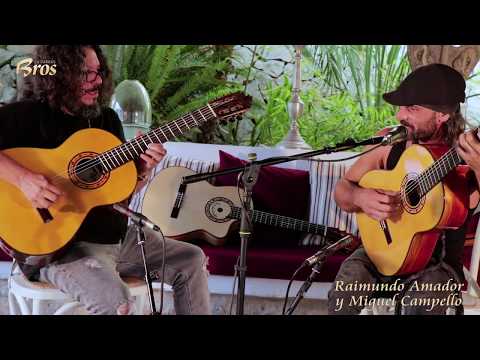 Raimundo Amador y Miguel Campello improvisando con sus guitarras Francisco Bros.
