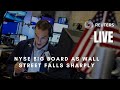 LIVE: NYSE big board as Wall Street falls sharply