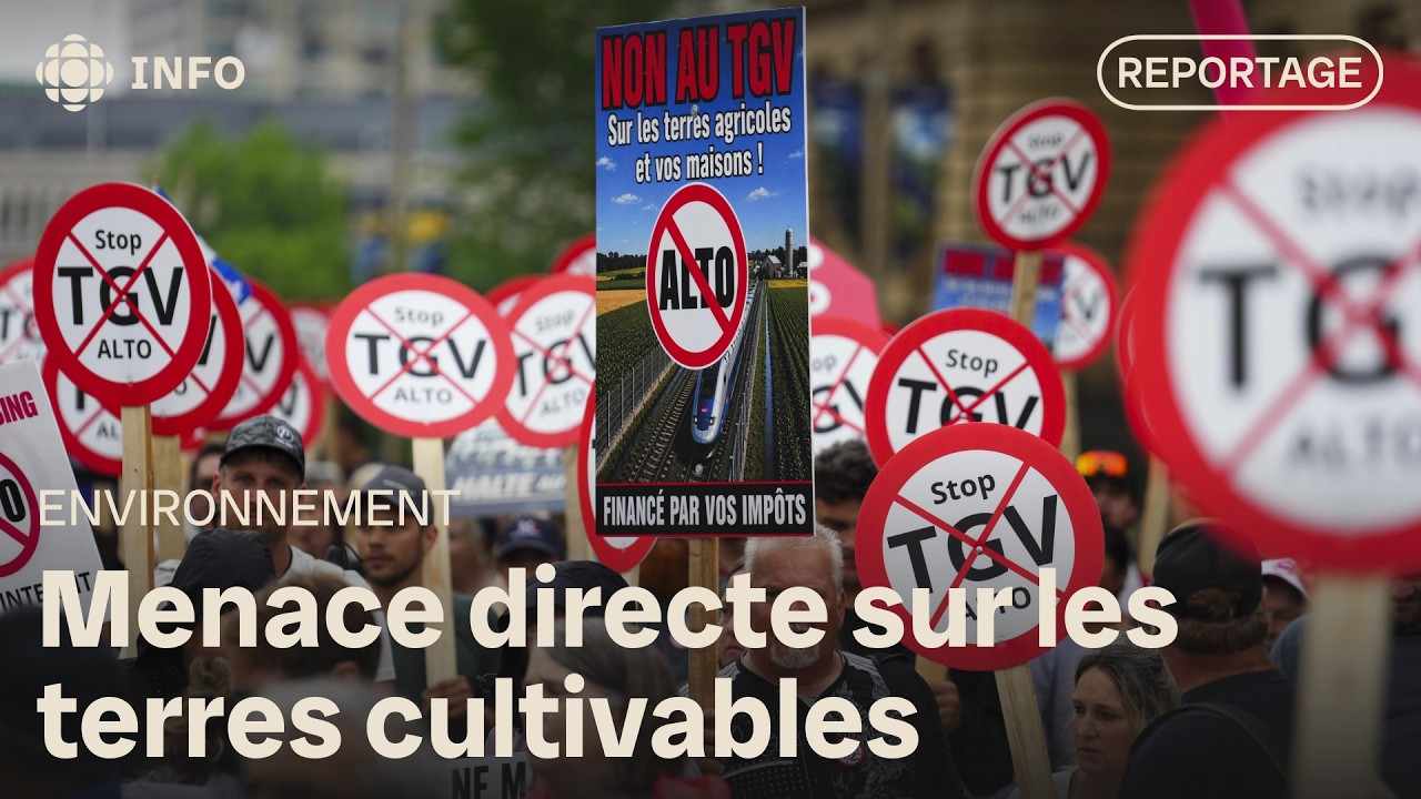 Pourquoi le projet de train à grande vitesse se heurte à la colère des agriculteurs québécois
