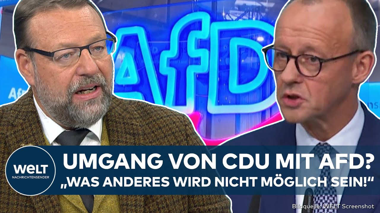DEUTSCHLAND: Umgang der CDU mit der AfD? "Was anderes wird nicht möglich sein!"