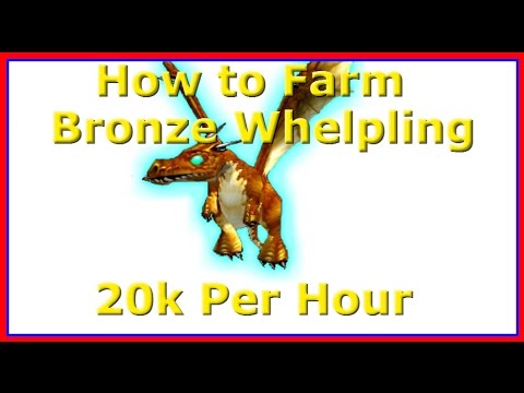 How to Farm the Bronze Whelpling - 20k Gold per hour in WoW