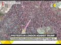 Thousands protest against Trump in London