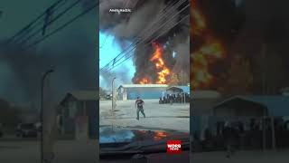 Dashcam video shows moments UPS plane crashed in Louisville