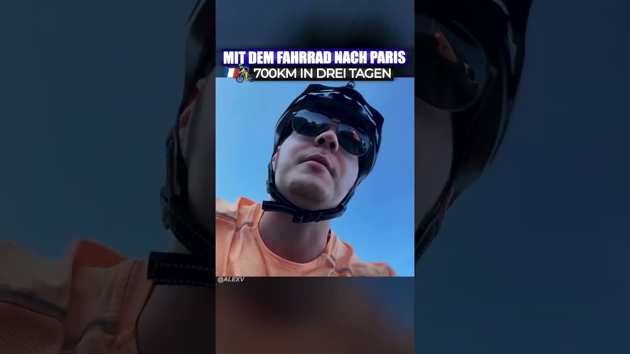 Er macht sich über mich lustig? Mit dem Fahrrad nach Paris! 🚴‍♂️ alexv travel