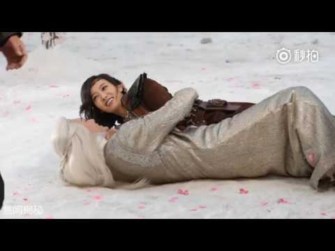 f(x) Victoria kiss scene BTS in Ice Fantasy 幻城