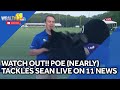 Dont get tackled Sean!! (He previews Ravens Training Camp)