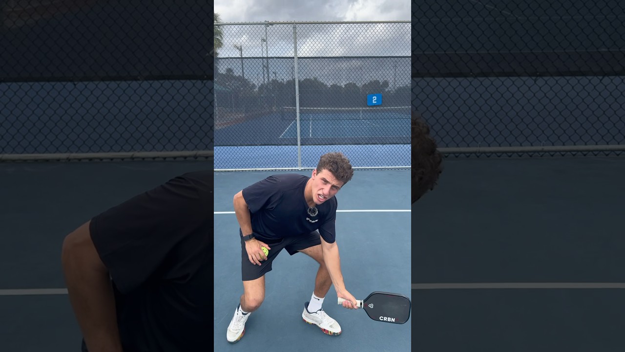The Secret Pros Use To Hit PERFECT resets. 🤫🤐 #pickleball #pickleballtips #shorts