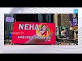 Justice For Neha Displayed at Times Square | New York | USA @SakshiTV