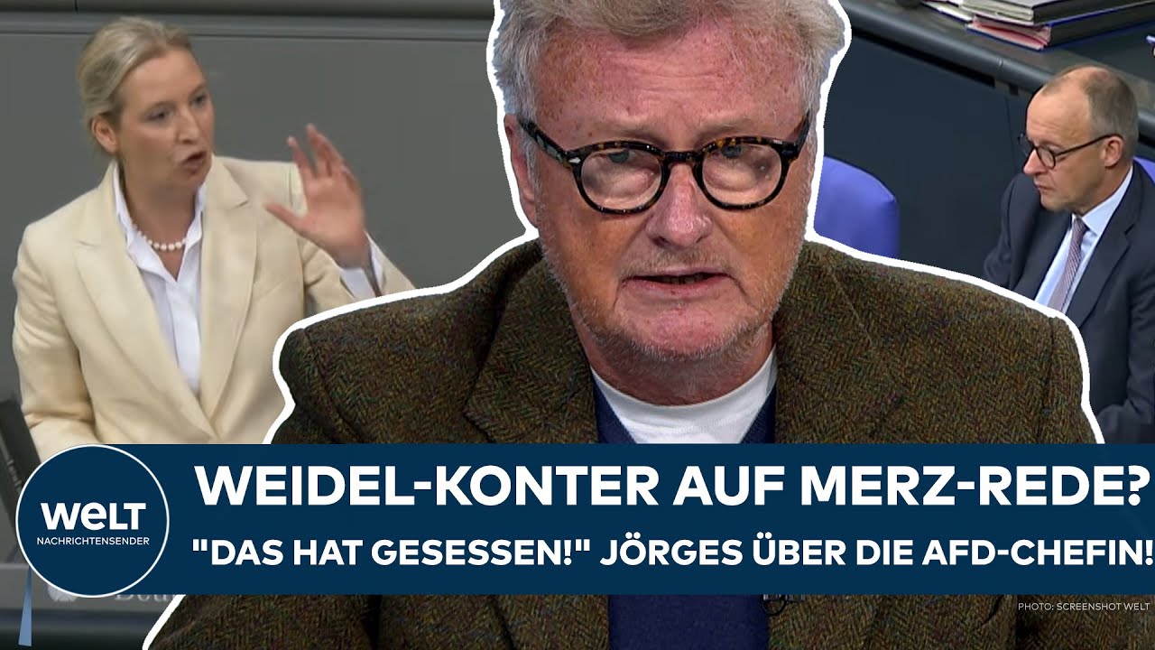 DEUTSCHLAND: Weidel-Konter auf Rede von Kanzler Merz? "Das hat gesessen!" Jörges über die AfD-Chefin
