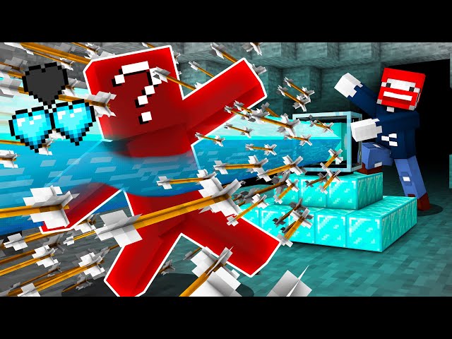 HERZ KILL mit 1000 PFEIL INSTA KILL FALLE in Minecraft Helden 2