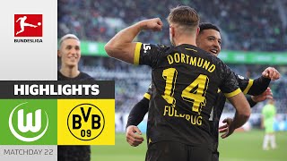 Füllkrug’s Goal Can’t Seal The Win | Wolfsburg — Dortmund 1-1 | Highlights | MD 22 – BuLi 23/24