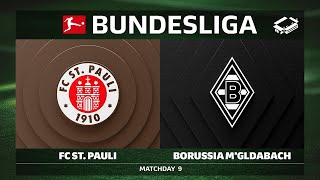 FC St. Pauli vs. Borussia Mönchengladbach | Matchday 9 — Bundesliga 2025/26