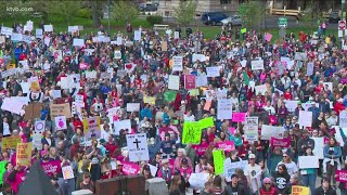 Thousands gather at Idaho State Capitol for abortion rights rallies