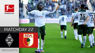 Borussia M’gladbach — FC Augsburg 3-2 | Highlights | Matchday 22 – Bundesliga 2021/22