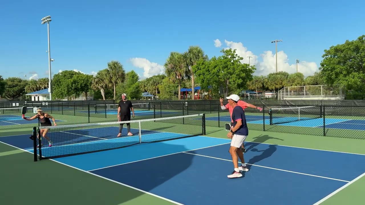 Monday Morning 4.0+ Pickleball Game 3