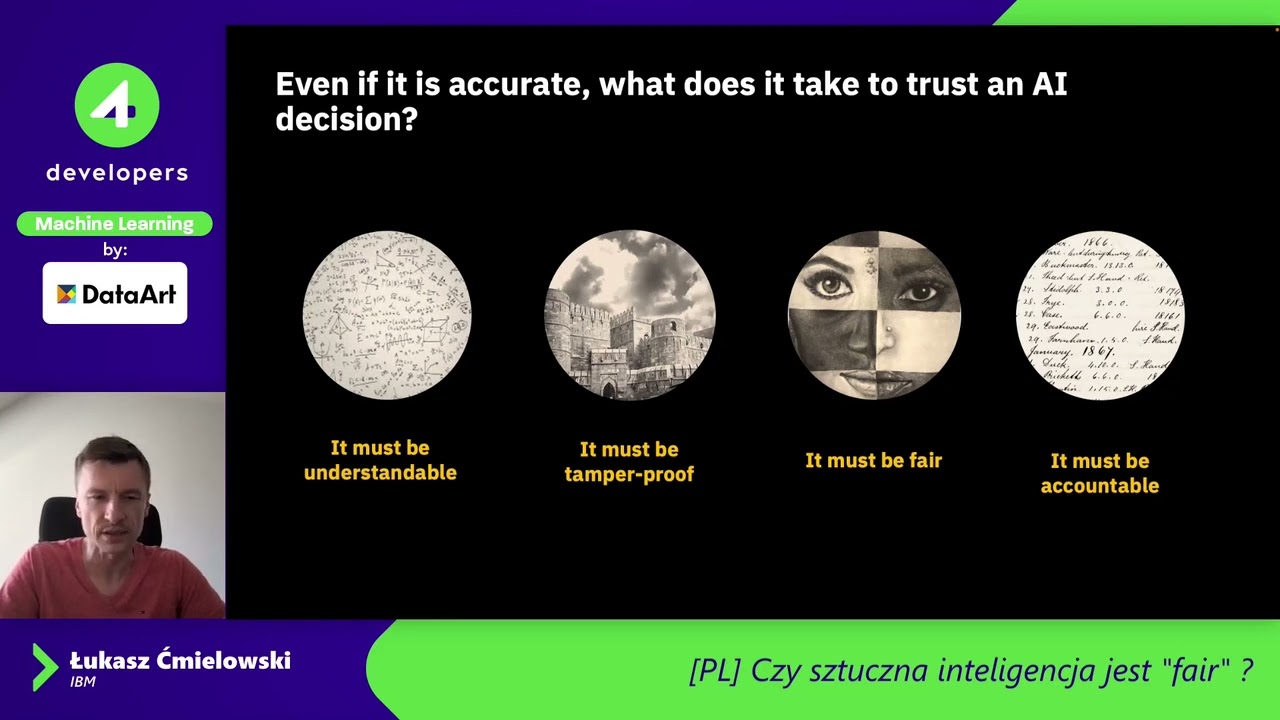 4Developers 2022: Łukasz Ćmielowski — Czy sztuczna inteligencja jest "fair" ?