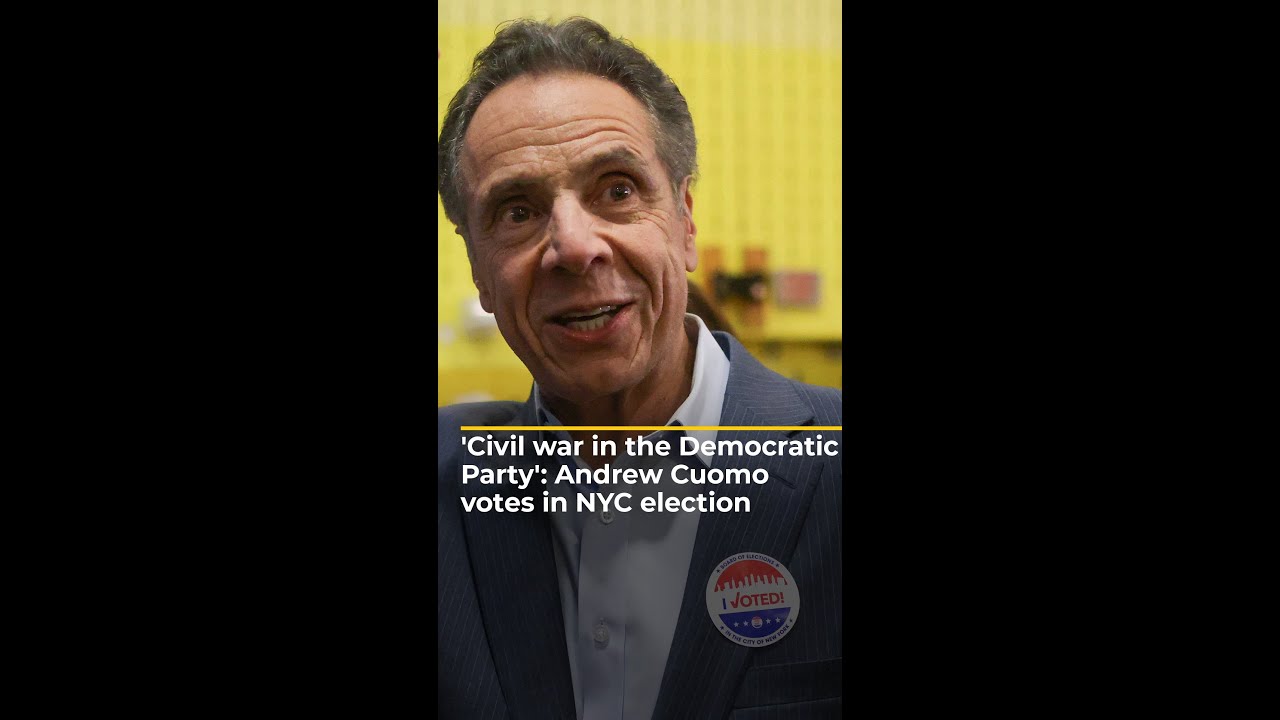 'Civil war in the Democratic Party': Andrew Cuomo votes in NYC election | ajshorts