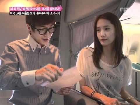 Eeteuk & Yoona in Flight Announcement , Chuseok spe 3/9 smtown Sep24.2010 GIRLS' GENERATION 720p HD