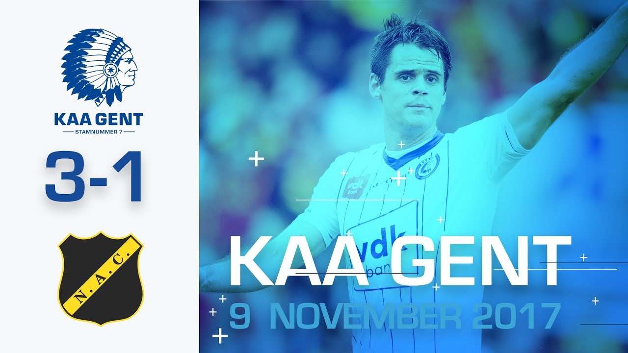 Samenvatting KAA Gent - NAC Breda (3-1)