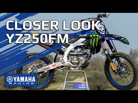 Closer look at the 2021 Monster Energy Yamaha Factory YZ250FM