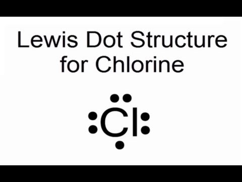 Lewis Dot Structure for Chlorine Atom (Cl) - YouTube