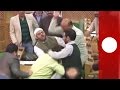 India lawmakers kick and punch colleague who served beef at party