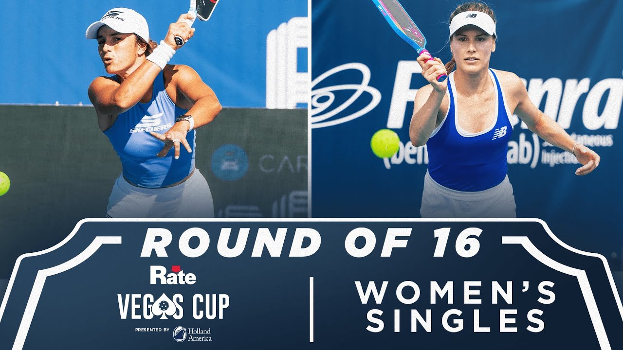 Catherine Parenteau v Genie Bouchard at the Rate Vegas Cup presented by Holland America