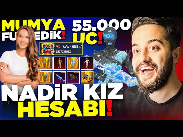 KIZ İZLEYİCİMİN HESABINI 55.000 UC FULLEDİK! AŞIRI NADİR KIZ HESABI! (HER ŞEYİ ALDIK) PUBG Mobile