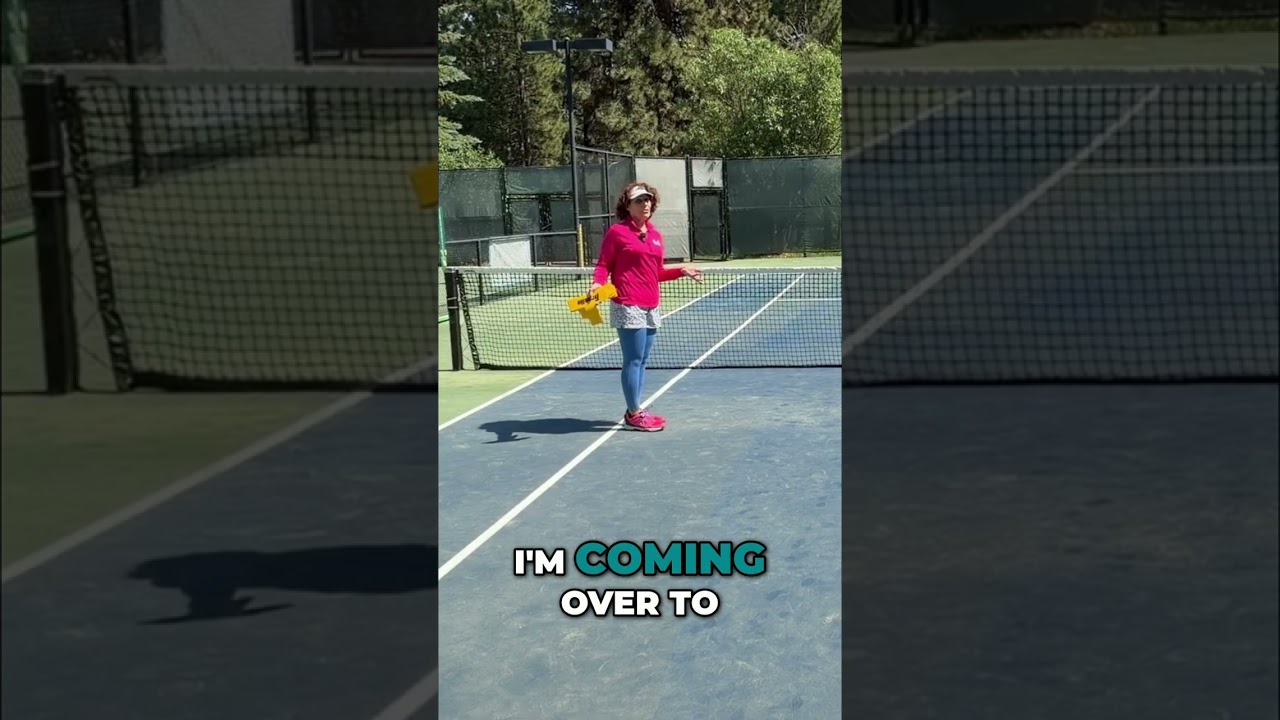 How to Set Up a Pickleball Court on a Tennis Court #shorts