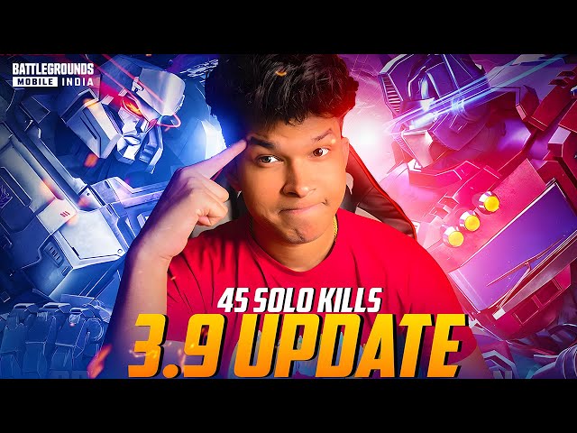 3.9 UPDATE IS HERE IN BGMI SOLO VS SQUAD🔥 #bgmi #bgmilive #shortsfeed #shortslive