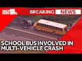 19 people on school bus involved in multi-vehicle crash, SkyTeam 11 reports