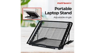 Pratinjau video produk Taffware Portable Laptop Stand Adjustable Angle - IV012